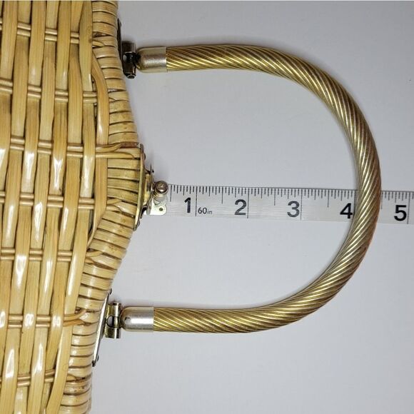 Vintage Rattan Wicker Purse/Tote - Picture 11 of 15